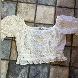 American Eagle Ruffle Top